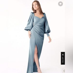 Azazie Dusty Blue Bridesmaid Dress